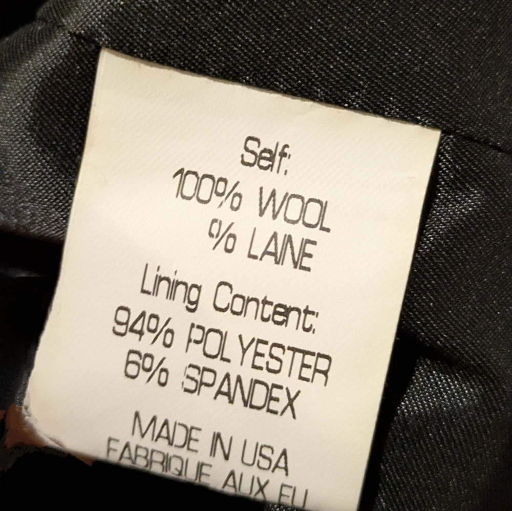 Soft Black Wool Blazer Medium - image 7